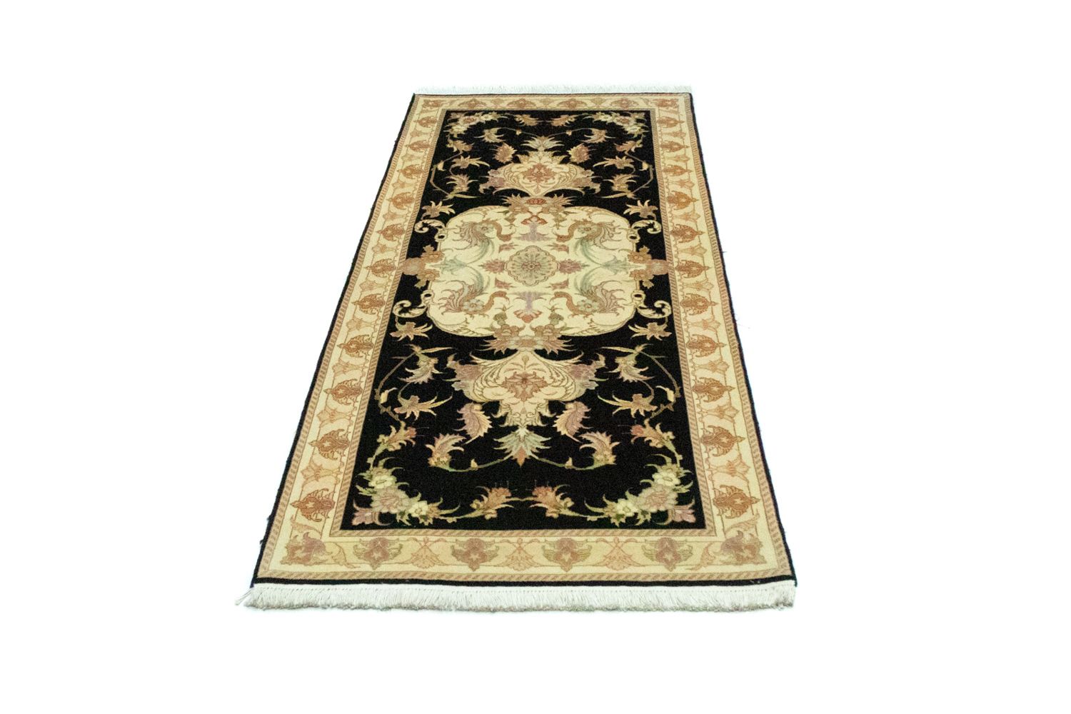 Tappeto corsia Tappeto Persero - Tabriz - Reale - 191 x 72 cm - nero