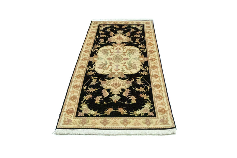 Tappeto corsia Tappeto Persero - Tabriz - Reale - 191 x 72 cm - nero