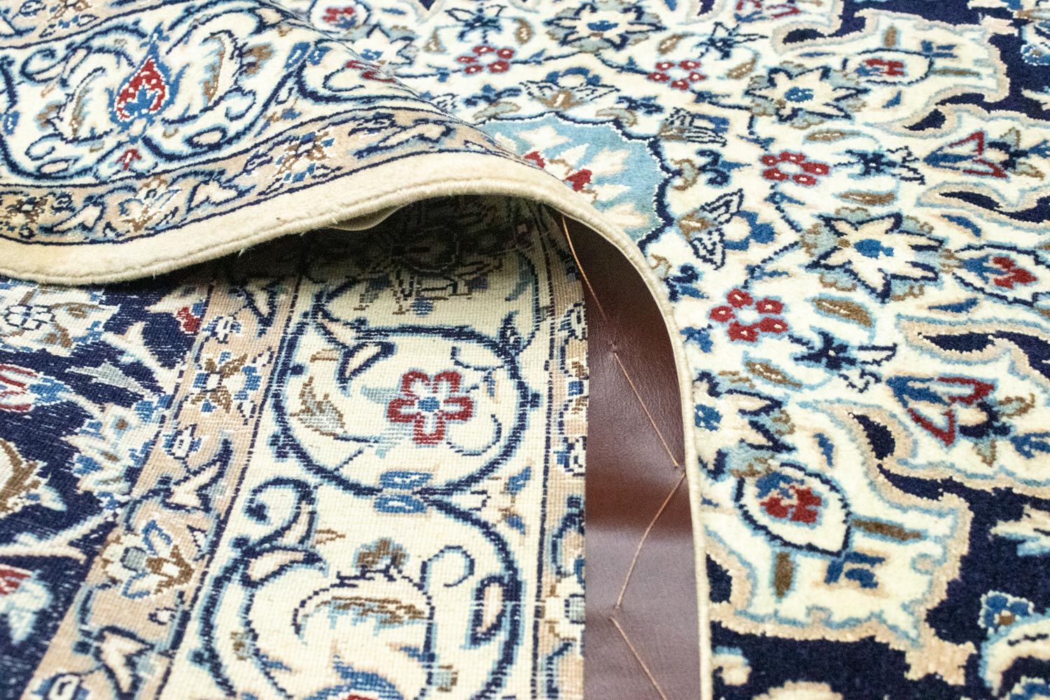 Tappeto Persero - Nain - 215 x 130 cm - blu scuro