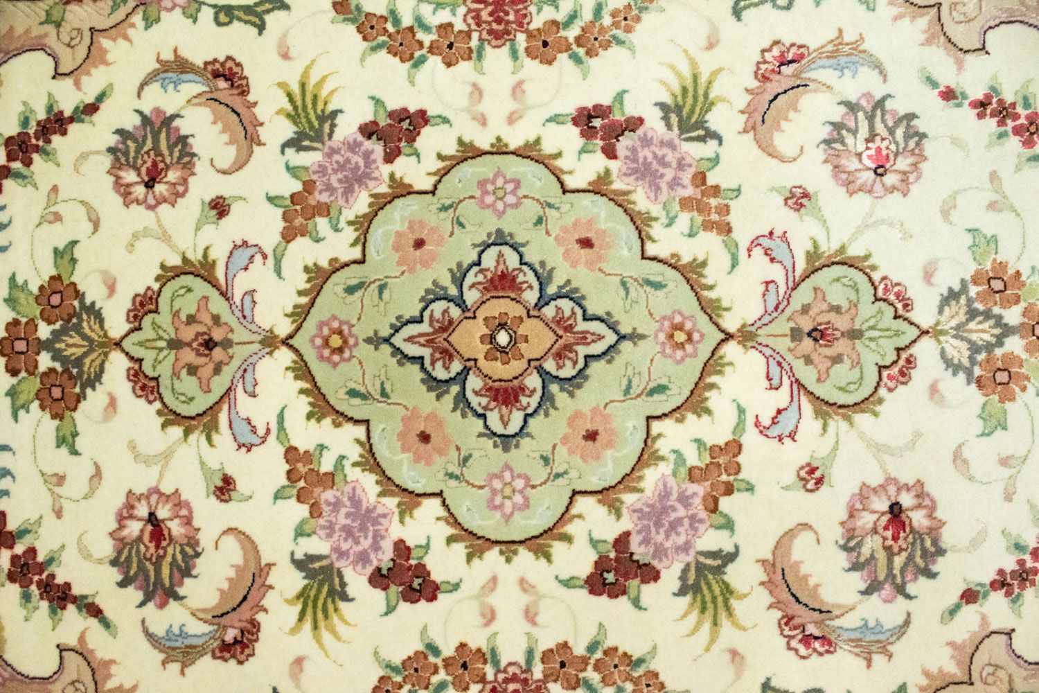 Tappeto corsia Tappeto Persero - Tabriz - 303 x 83 cm - beige