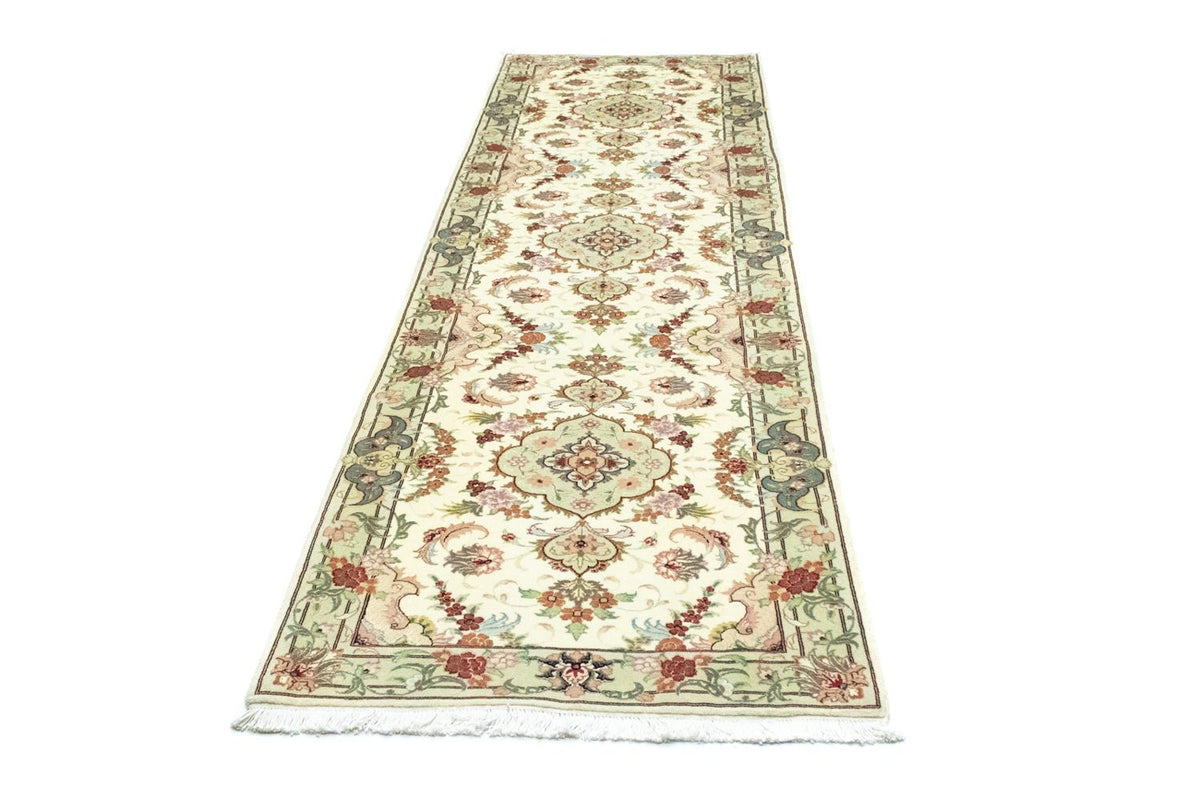 Tappeto corsia Tappeto Persero - Tabriz - 303 x 83 cm - beige
