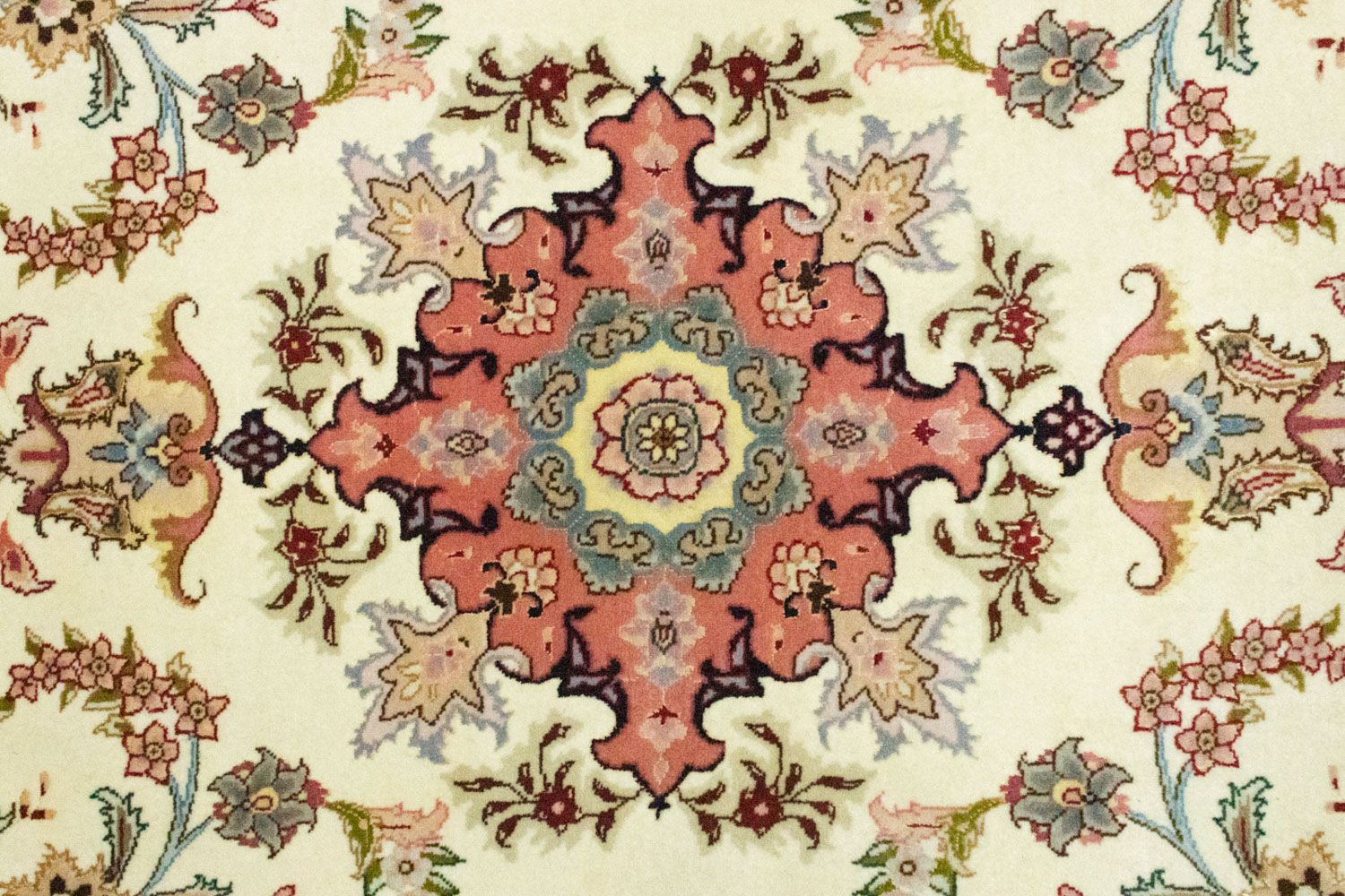 Tappeto corsia Tappeto Persero - Tabriz - Reale - 199 x 85 cm - beige