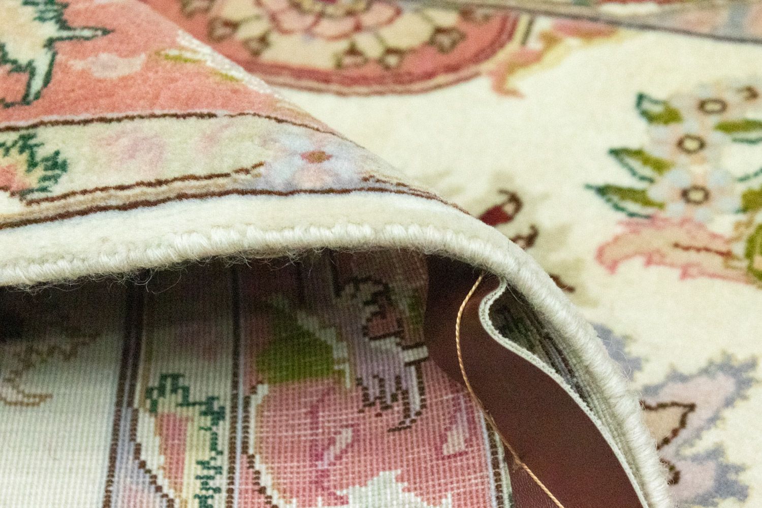 Tappeto corsia Tappeto Persero - Tabriz - Reale - 199 x 85 cm - beige