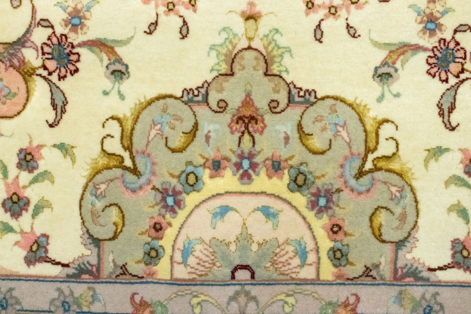 Tappeto corsia Tappeto Persero - Tabriz - 339 x 91 cm - beige