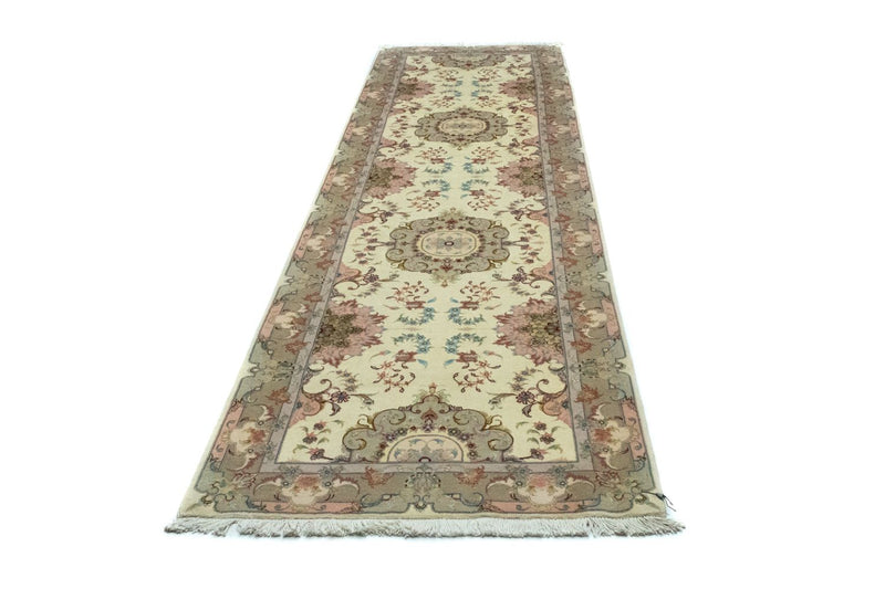 Tappeto corsia Tappeto Persero - Tabriz - 339 x 91 cm - beige