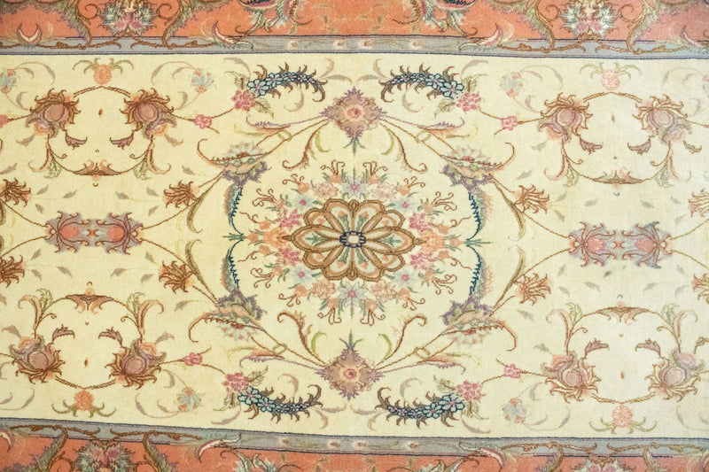 Tappeto corsia Tappeto Persero - Tabriz - 294 x 83 cm - beige