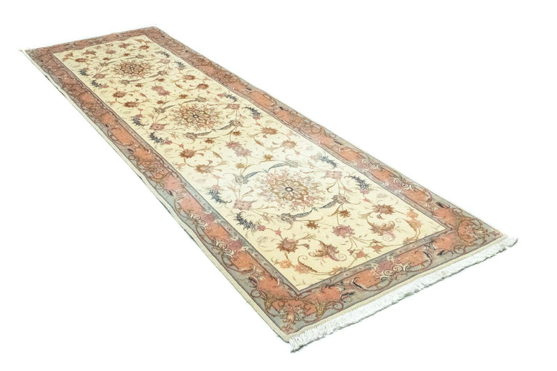 Tappeto corsia Tappeto Persero - Tabriz - 294 x 83 cm - beige