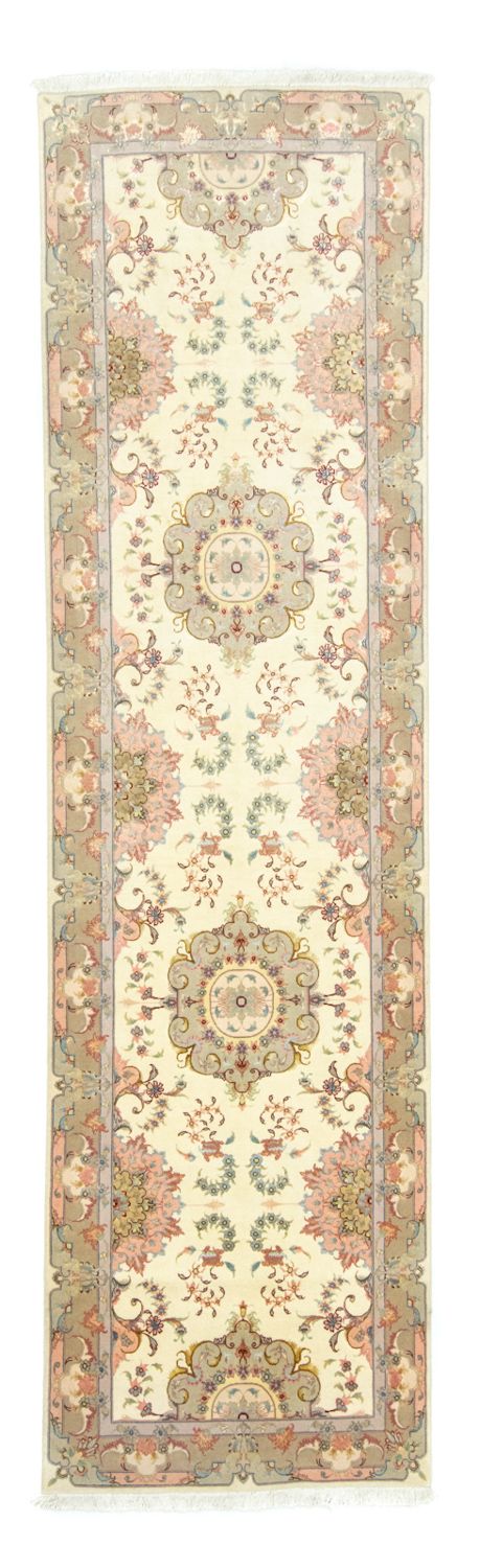 Tappeto corsia Tappeto Persero - Tabriz - 337 x 90 cm - beige
