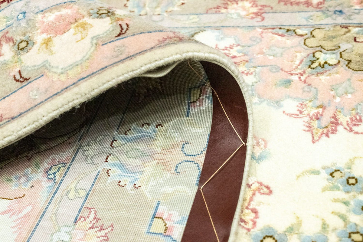 Tappeto corsia Tappeto Persero - Tabriz - 337 x 90 cm - beige