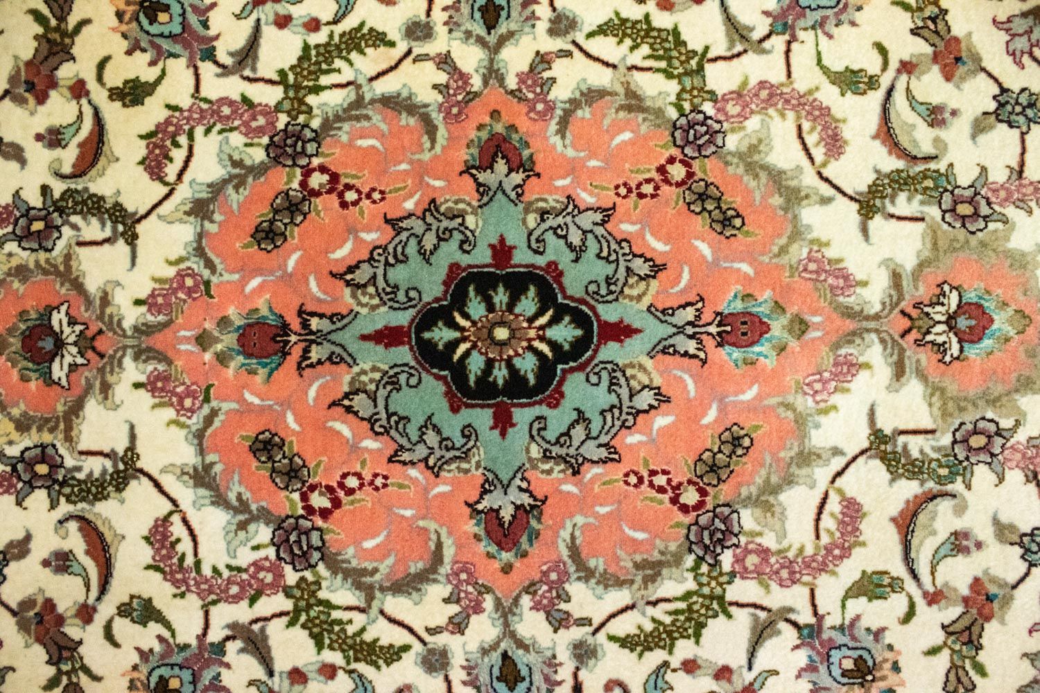 Tappeto corsia Tappeto Persero - Tabriz - 322 x 87 cm - beige
