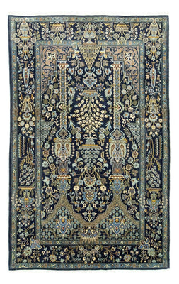 Tappeto Persero - Tabriz - 222 x 140 cm - blu