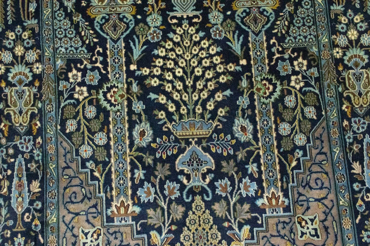 Tappeto Persero - Tabriz - 222 x 140 cm - blu