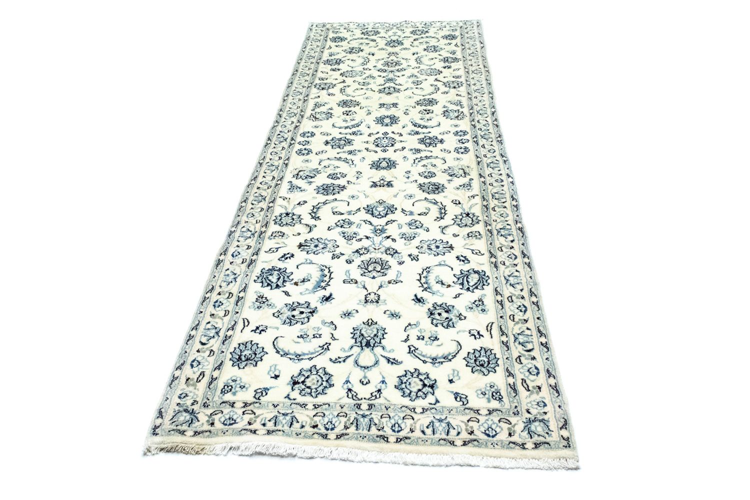 Tappeto corsia Tappeto Persero - Nain - Reale - 306 x 88 cm - bianco naturale
