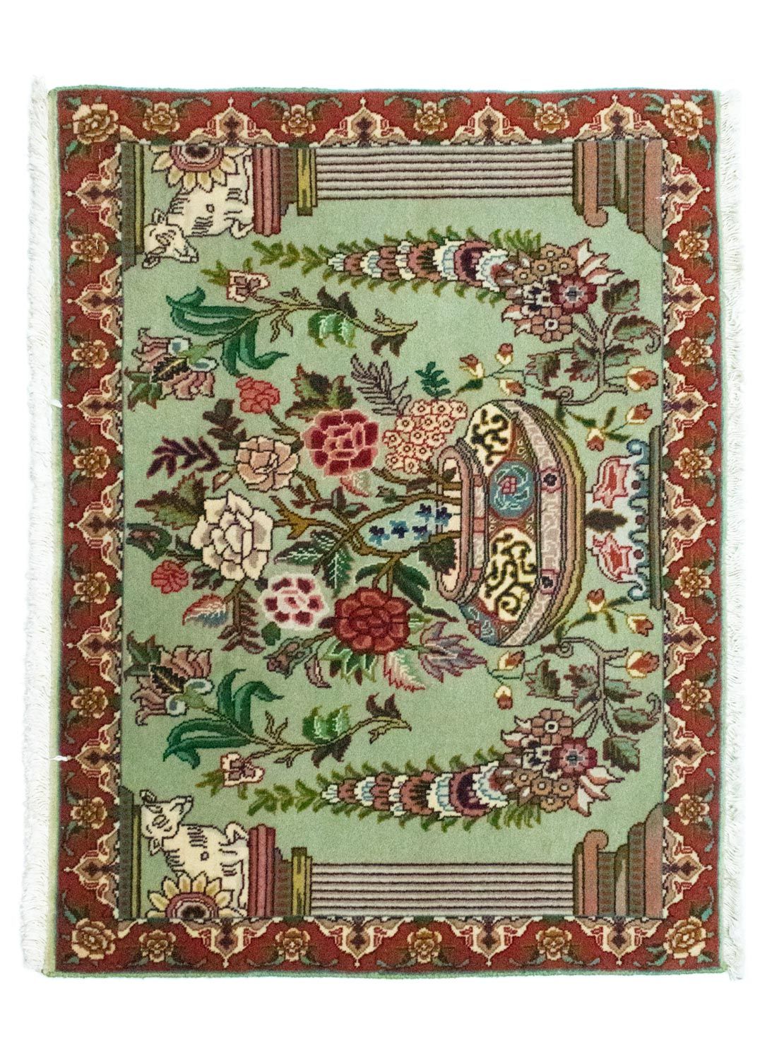 Tappeto Persero - Tabriz - Reale - 83 x 62 cm - verde