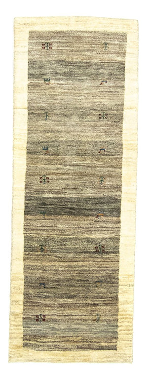 Tappeto corsia Tappeto Gabbeh - Persero - 229 x 82 cm - grigio