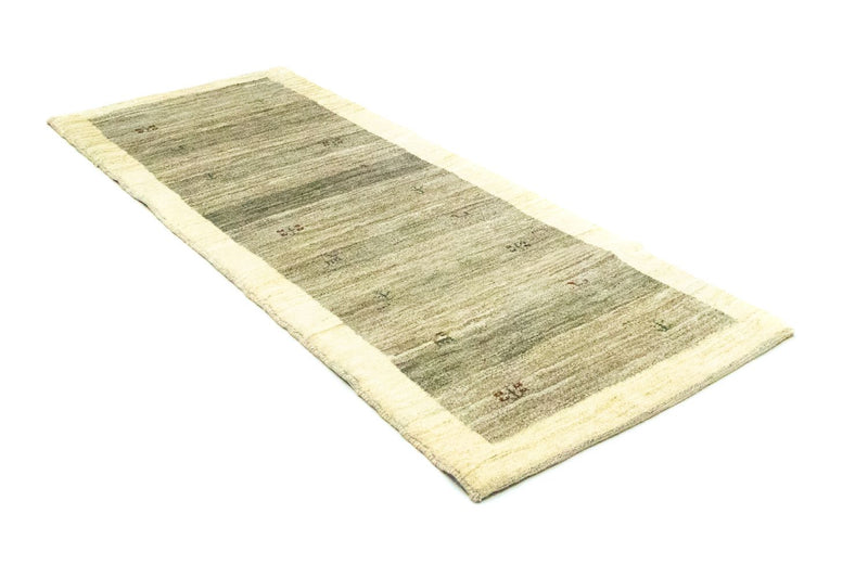 Tappeto corsia Tappeto Gabbeh - Persero - 229 x 82 cm - grigio
