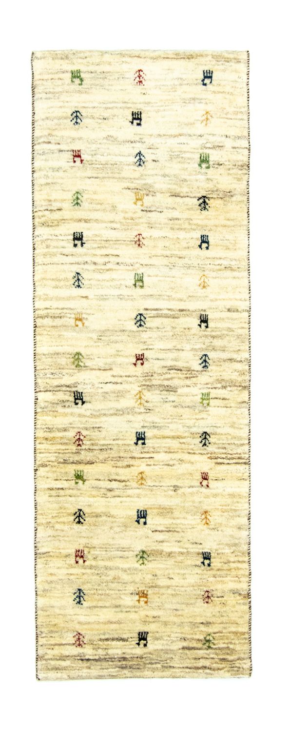 Tappeto corsia Tappeto Gabbeh - Persero - 219 x 75 cm - beige