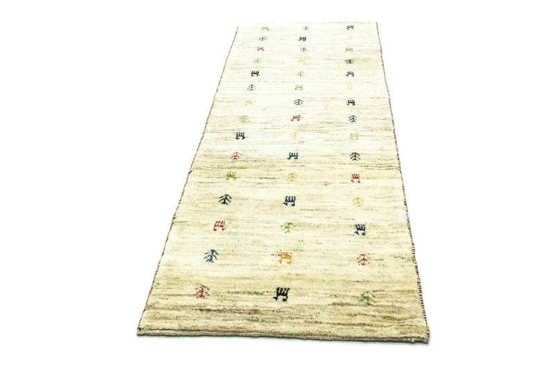 Tappeto corsia Tappeto Gabbeh - Persero - 219 x 75 cm - beige