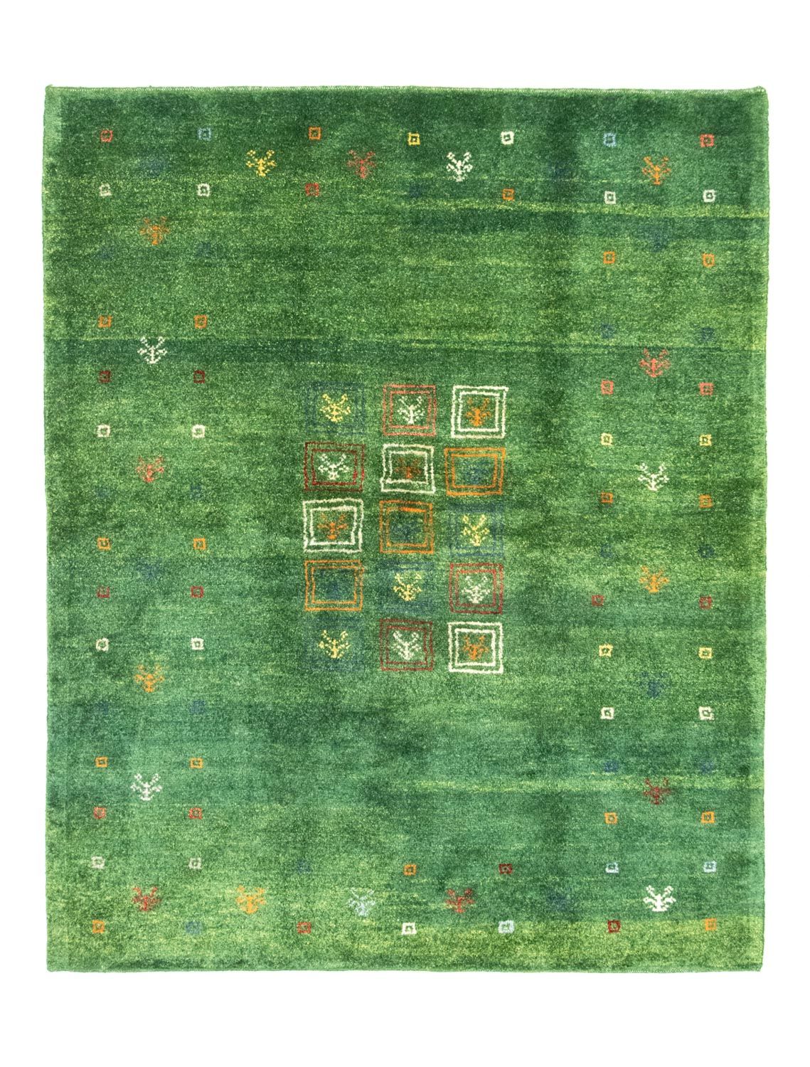 Tappeto Gabbeh - Persero - 189 x 155 cm - verde