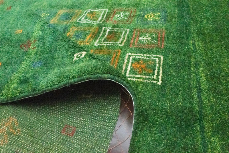 Tappeto Gabbeh - Persero - 189 x 155 cm - verde