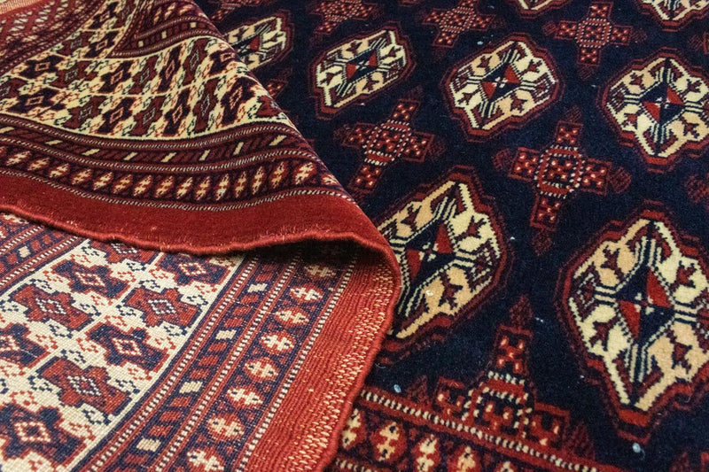Tappeto Turkaman - 186 x 139 cm - rosso