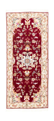 Tappeto corsia Tappeto Persero - Tabriz - Reale - 202 x 81 cm - rosso