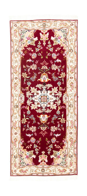 Tappeto corsia Tappeto Persero - Tabriz - Reale - 202 x 81 cm - rosso