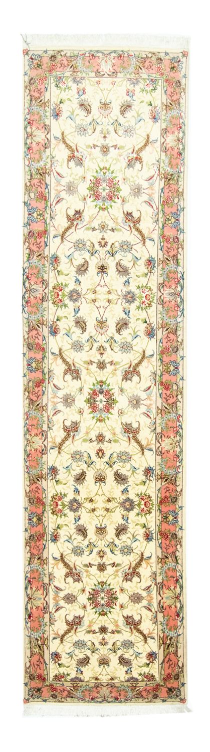 Tappeto corsia Tappeto Persero - Tabriz - Reale - 317 x 78 cm - beige