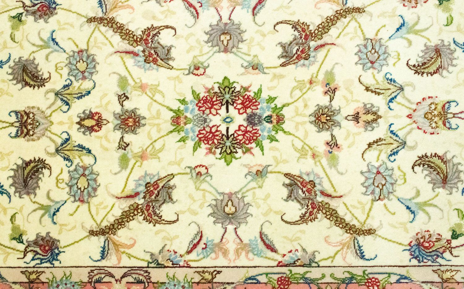 Tappeto corsia Tappeto Persero - Tabriz - Reale - 317 x 78 cm - beige
