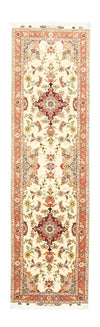 Tabriz - 50 Raj Tappeto 84x313cm - Tappeto persiano - Passatoia / Beige / 84 x 313 cm Passatoia