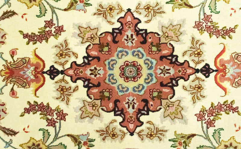 Tappeto corsia Tappeto Persero - Tabriz - Reale - 313 x 84 cm - beige