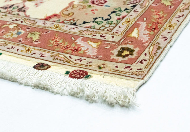Tappeto corsia Tappeto Persero - Tabriz - Reale - 313 x 84 cm - beige
