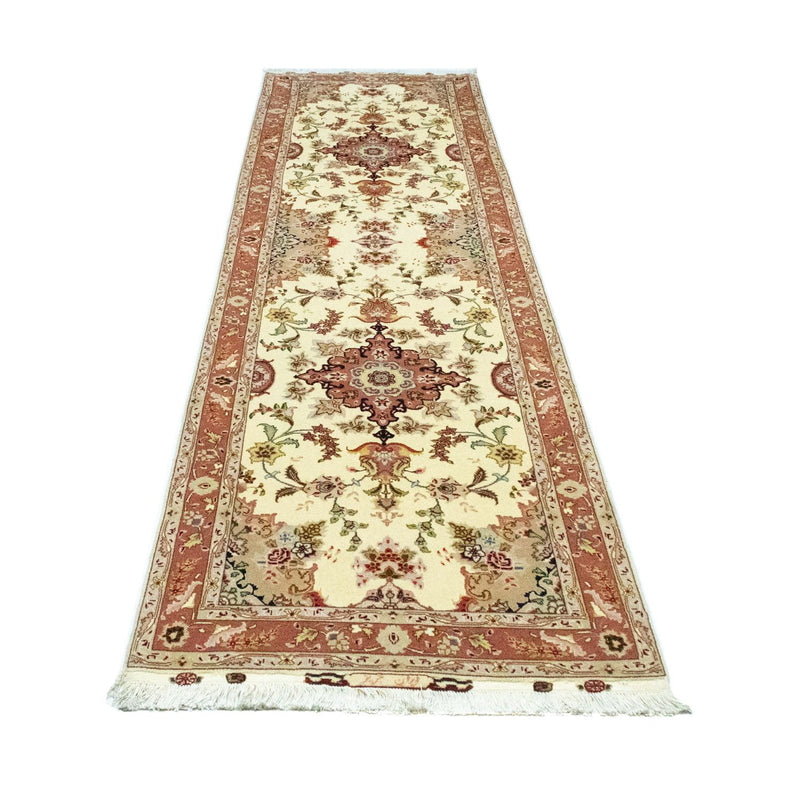 Tappeto corsia Tappeto Persero - Tabriz - Reale - 313 x 84 cm - beige