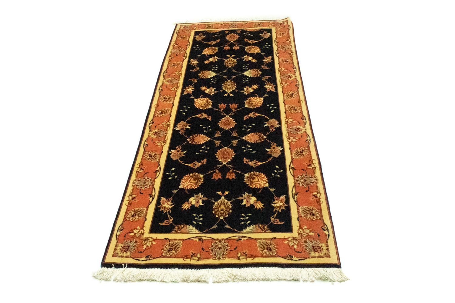 Tappeto corsia Tappeto Persero - Tabriz - Reale - 200 x 75 cm - salmone