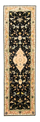 Tappeto corsia Tappeto Persero - Tabriz - Reale - 294 x 85 cm - nero