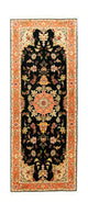 Tappeto corsia Tappeto Persero - Tabriz - Reale - 215 x 83 cm - nero
