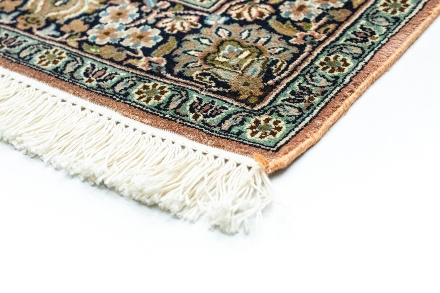 Tappeto corsia Tappeto di seta - Seta del Kashmir - 278 x 77 cm - rosso