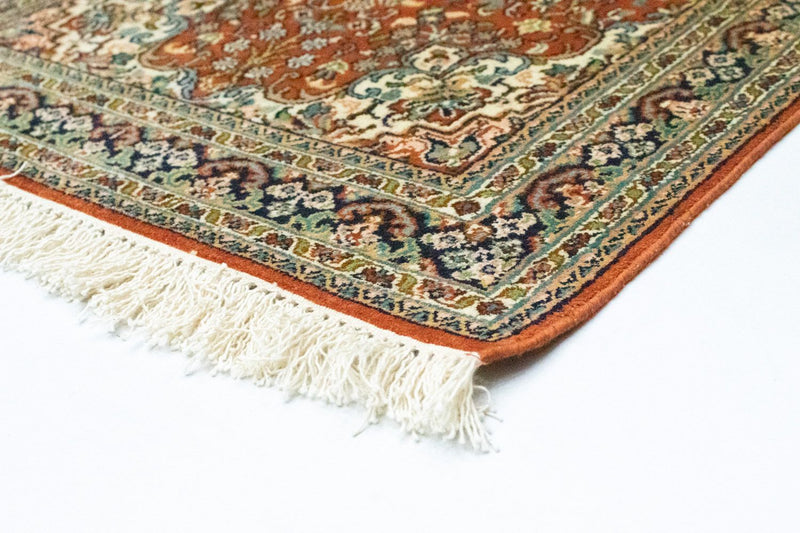 Tappeto di seta - Seta del Kashmir - 94 x 63 cm - ruggine