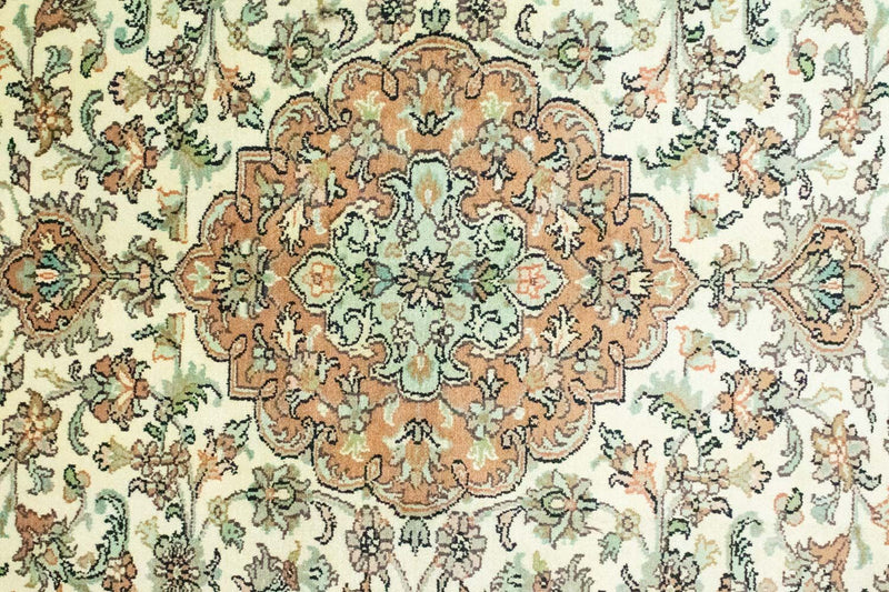 Tappeto di seta - Seta del Kashmir - 183 x 129 cm - beige
