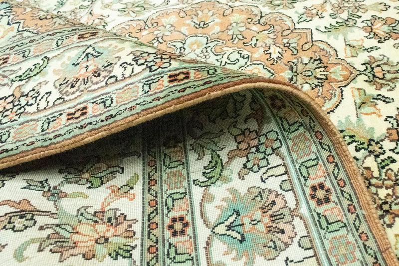 Tappeto di seta - Seta del Kashmir - 183 x 129 cm - beige