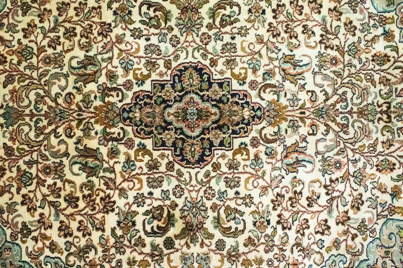 Tappeto di seta - Seta del Kashmir - 150 x 95 cm - beige