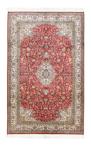 Tappeto di seta - Seta del Kashmir - 159 x 100 cm - rosso