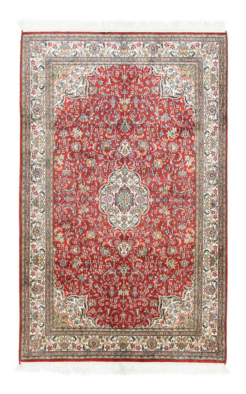 Tappeto di seta - Seta del Kashmir - 159 x 100 cm - rosso