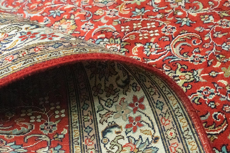 Tappeto di seta - Seta del Kashmir - 159 x 100 cm - rosso