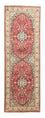 Tappeto corsia Tappeto di seta - Seta del Kashmir - 237 x 80 cm - rosso