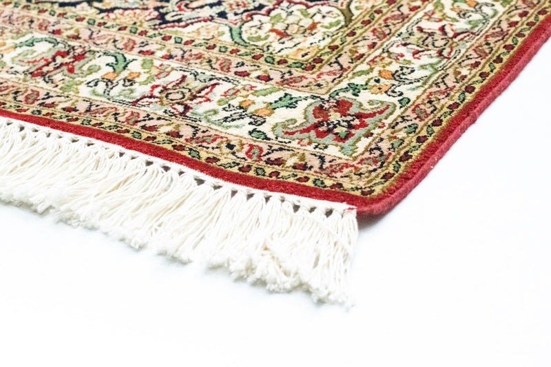 Tappeto corsia Tappeto di seta - Seta del Kashmir - 237 x 80 cm - rosso