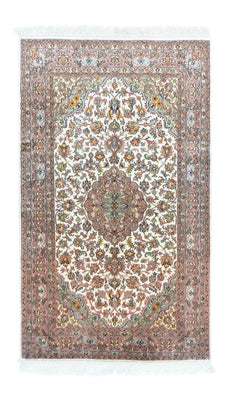 Tappeto di seta - Seta del Kashmir - 159 x 94 cm - beige