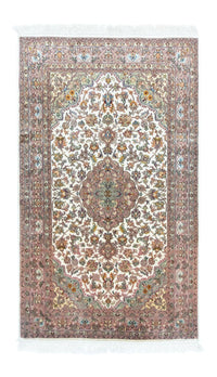 Tappeto di seta - Seta del Kashmir - 159 x 94 cm - beige