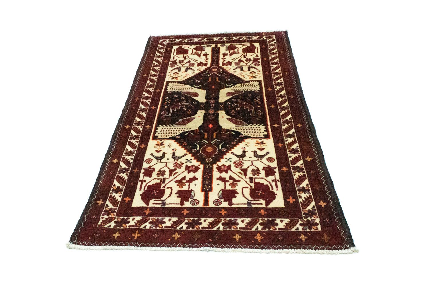 Tappeto corsia Tappeto Belutsch - 183 x 95 cm - beige