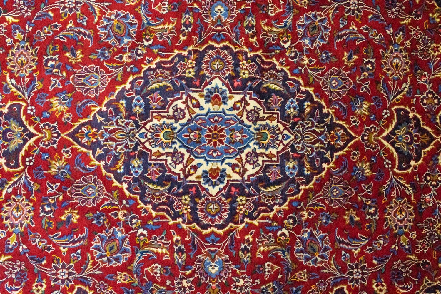 Tappeto Persero - Keshan - 222 x 140 cm - rosso